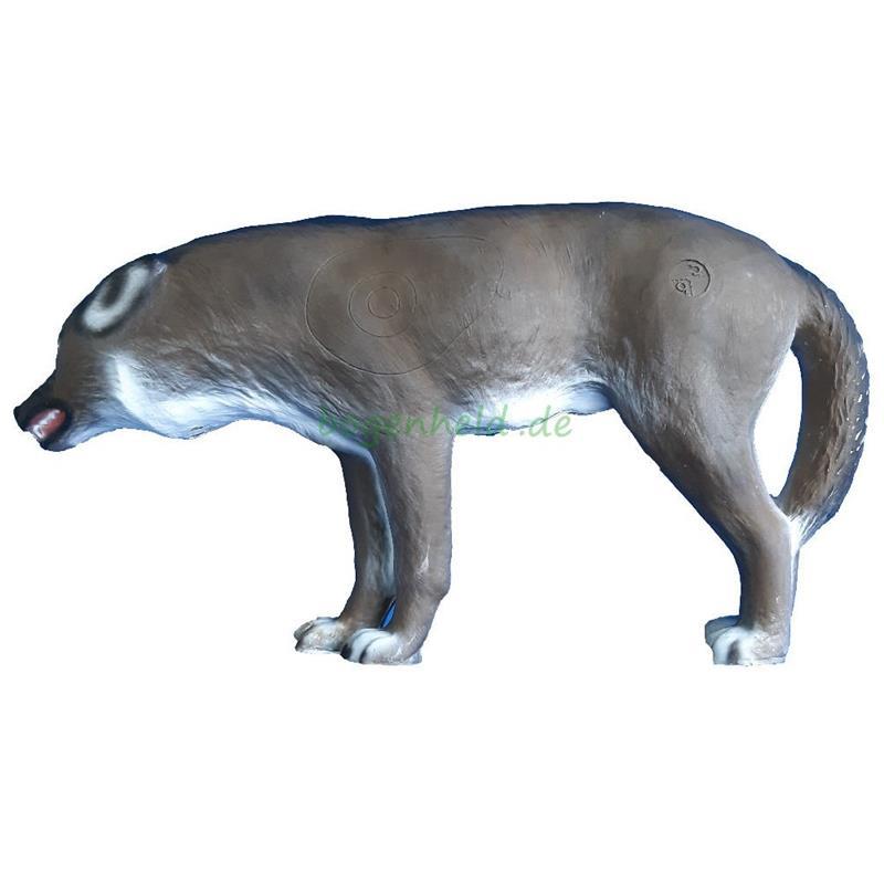Center Point stehender Wolf dunkel