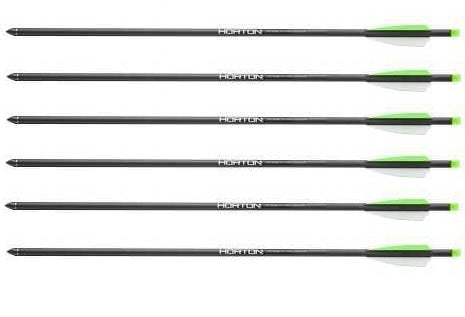 Horton Armbrustbolzen Victory Carbon mit Licht 6 er Pack
