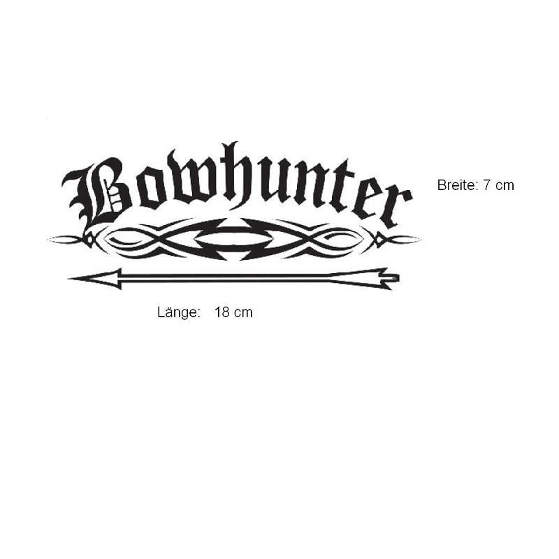 Kontrast Aufkleber Bowhunter Flamme