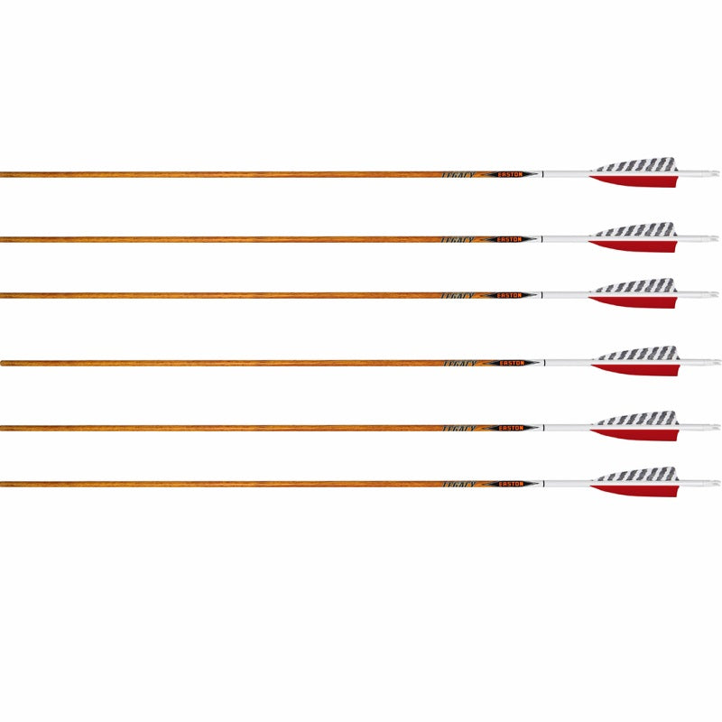 Easton Fertigpfeil Carbon Hunting Legacy 4 Zoll Feder 6er Pck