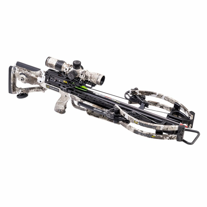 TenPoint Crossbow Compound Stealth 450 ACUslide EVO-X Elite Camo Scope