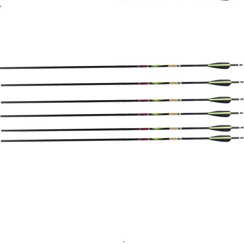 Sanlida Carbonpfeil Dragon9 6.2mm 3zoll Vanes 12-er Pck
