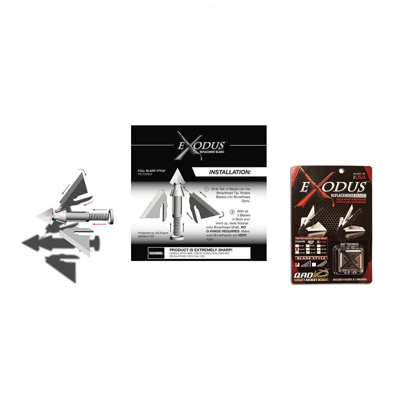 QAD Ersatzklingen Exodus Full Standard 125grain