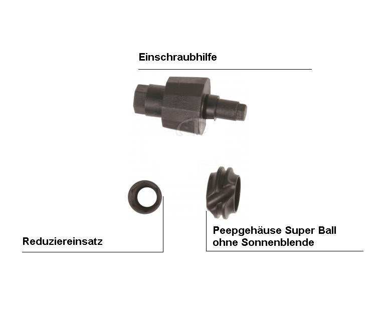 Peepgehäuse Super Ball Reduzierer Einschraubhilfe 1/4 zoll 37 Degree